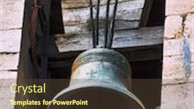  Presentation with spirituality - Presentation theme having an-old-bell-tower-symbol background and a tawny brown colored foreground