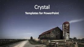  Presentation with old farm - Presentation theme enhanced with an old farm barn background and a dark gray colored foreground