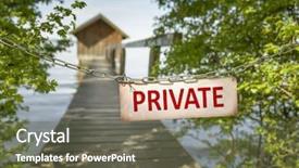  Presentation with property - Amazing PPT theme having an old private property backdrop and a dark gray colored foreground