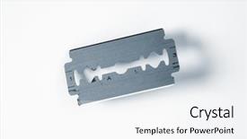  Presentation with razor - Audience pleasing presentation theme consisting of an old razor blade backdrop and a  colored foreground