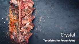  Presentation with boar - Beautiful slides featuring an old rustic boar backdrop and a ocean colored foreground