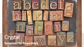  Presentation with old wood - PPT theme consisting of an old slate blackboard background and a coral colored foreground