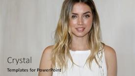  Presentation with gala - PPT theme having ana-de-armas background and a  colored foreground