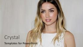  Presentation with gala - Slide deck enhanced with ana-de-armas background and a  colored foreground