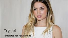  Presentation with gala - Slides having ana-de-armas background and a  colored foreground