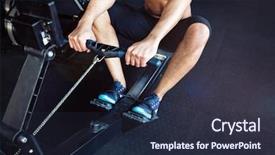  Presentation with rowing - PPT theme with anaerobic - cropped image of a muscular background and a wine colored foreground