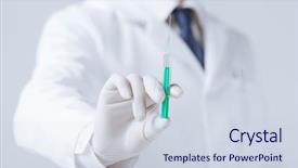  Presentation with anaesthesia - Beautiful presentation theme featuring anaesthesia - close up of male doctor backdrop and a lemonade colored foreground