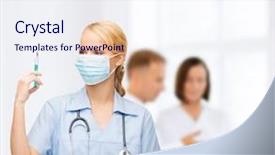  Presentation with medical concept - Beautiful theme featuring anaesthesia - healthcare and medical concept backdrop and a  colored foreground