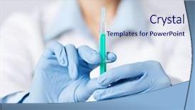  Presentation with healthcare - Presentation design enhanced with anaesthesia - healthcare and medical concept background and a sky blue colored foreground