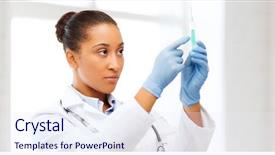  Presentation with medical concept - PPT theme featuring anaesthesia - healthcare and medical concept background and a sky blue colored foreground