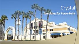  Presentation with venue - Slide set enhanced with anaheim-california-february-24-2017 background and a  colored foreground