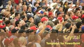  Presentation with trump - Presentation theme consisting of anaheim-california-may-25-2016 background and a tawny brown colored foreground