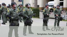  Presentation with riot police - 