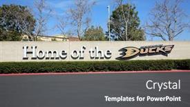  Presentation with honda - Colorful presentation design enhanced with anaheim-california-usa-march-6 backdrop and a dark gray colored foreground