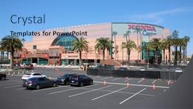  Presentation with honda - Slide set enhanced with anaheim-california-usa-march-6 background and a light blue colored foreground