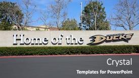  Presentation with honda - Presentation design featuring anaheim-california-usa-march-6 background and a dark gray colored foreground