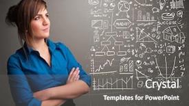  Presentation with online stock market - Amazing PPT layouts having anal - pretty young woman looking backdrop and a dark gray colored foreground