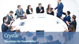  Presentation with diverse business people - PPT layouts enhanced with analiz - diverse business people meeting seminar background and a ocean colored foreground