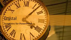  Presentation with mechanism - Cool new slides with analog clockwork gear mechanism backdrop and a gold colored foreground