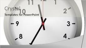  Presentation with clock - Amazing slides having analog-metal-wall-clock-isolated backdrop and a light gray colored foreground