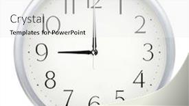  Presentation with clock - Beautiful slides featuring analog-wall-clock-isolated backdrop and a white colored foreground