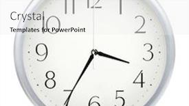  Presentation with clock - Beautiful slide deck featuring analog-wall-clock-isolated backdrop and a white colored foreground