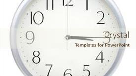  Presentation with clock - Amazing PPT layouts having analog-wall-clock-isolated backdrop and a cream colored foreground