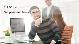  Presentation with modern - Amazing presentation design having analys - successul business team working backdrop and a white colored foreground