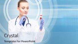  Presentation with insights analysis - Amazing presentation theme having analysis isolated on circle navy backdrop and a light blue colored foreground