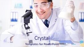  Presentation with street food new york - Slides with analysis milk - food scientist testing new stuff background and a sky blue colored foreground