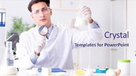  Presentation with street food new york - Amazing slides having analysis milk - food scientist testing new stuff backdrop and a  colored foreground