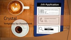  Presentation with application - Slide deck having analysis milk - informations for job application background and a red colored foreground