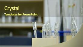  Presentation with laboratory equipment - PPT theme enhanced with analysis milk - laboratory equipment for testing dairy background and a  colored foreground