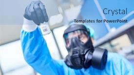  Presentation with ampoule - Amazing slide set having analysis-of-ampoule-covid-19 backdrop and a light blue colored foreground