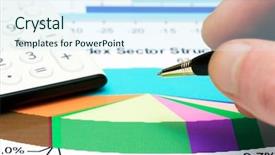  Presentation with statistics - Audience pleasing presentation theme consisting of analysis of business reports backdrop and a cool aqua colored foreground