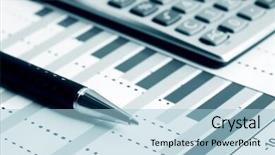  Presentation with online stock market - Beautiful presentation featuring analysis of stock market graphs backdrop and a light blue colored foreground