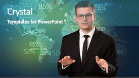  Presentation with old map aged world vintage - Presentation theme with analyst is studio reporting world background and a teal colored foreground