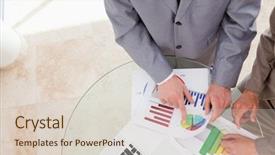  Presentation with research paper big data - Amazing PPT layouts having analysts looking at research data backdrop and a  colored foreground