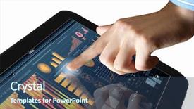  Presentation with technology - Amazing slide set having analytical balance - modern computer technology in business backdrop and a  colored foreground