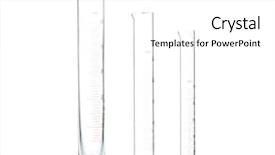  Presentation with analytical chemistry - PPT theme enhanced with analytical chemistry instrumental - laboratory glassware for liquids background and a white colored foreground