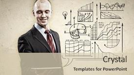  Presentation with hands holding - Colorful presentation design enhanced with analytical thinking - image of businessman holding tablet backdrop and a lemonade colored foreground