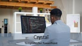  Presentation with elegant - Presentation design featuring analyzers - back view of young elegant background and a seafoam green colored foreground