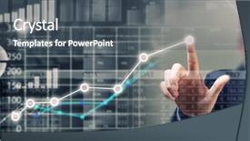  Presentation with sales - Slide deck enhanced with analyzing sales data background and a dark gray colored foreground