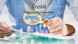  Presentation with sales - Cool new slides with analyzing sales data backdrop and a light blue colored foreground