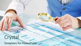  Presentation with sales - Audience pleasing slide deck consisting of analyzing sales data backdrop and a cool aqua colored foreground