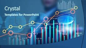  Presentation with sales - Audience pleasing presentation theme consisting of analyzing sales data backdrop and a ocean colored foreground