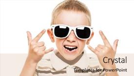  Presentation with child boy hold basket - Colorful PPT layouts enhanced with anarchy - beauty smiling child boy backdrop and a lemonade colored foreground