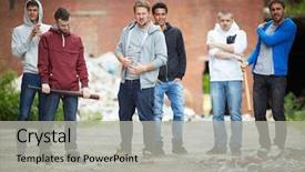  Presentation with baseball - Theme featuring anarchy - portrait of dangerous guys background and a light gray colored foreground