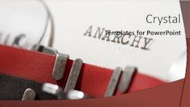  Presentation with cyber sex word written - Theme enhanced with anarchy-word-written background and a sky blue colored foreground