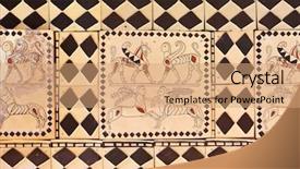  Presentation with museum - Presentation featuring anatolian civilizations - ankara turkey background and a coral colored foreground